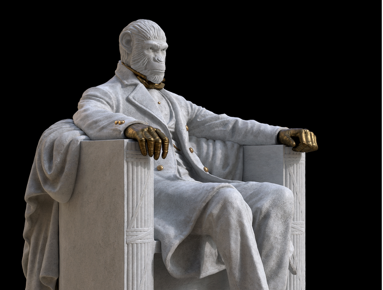 ABE White/Gold Colorway Sculpture