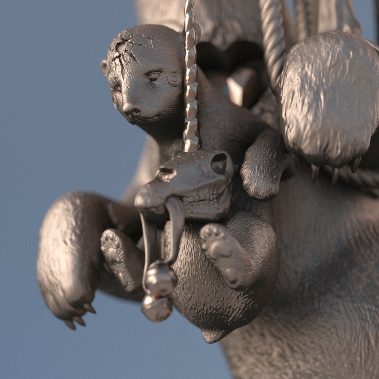 Polar Express Natural Bronze Sculpture by DULK