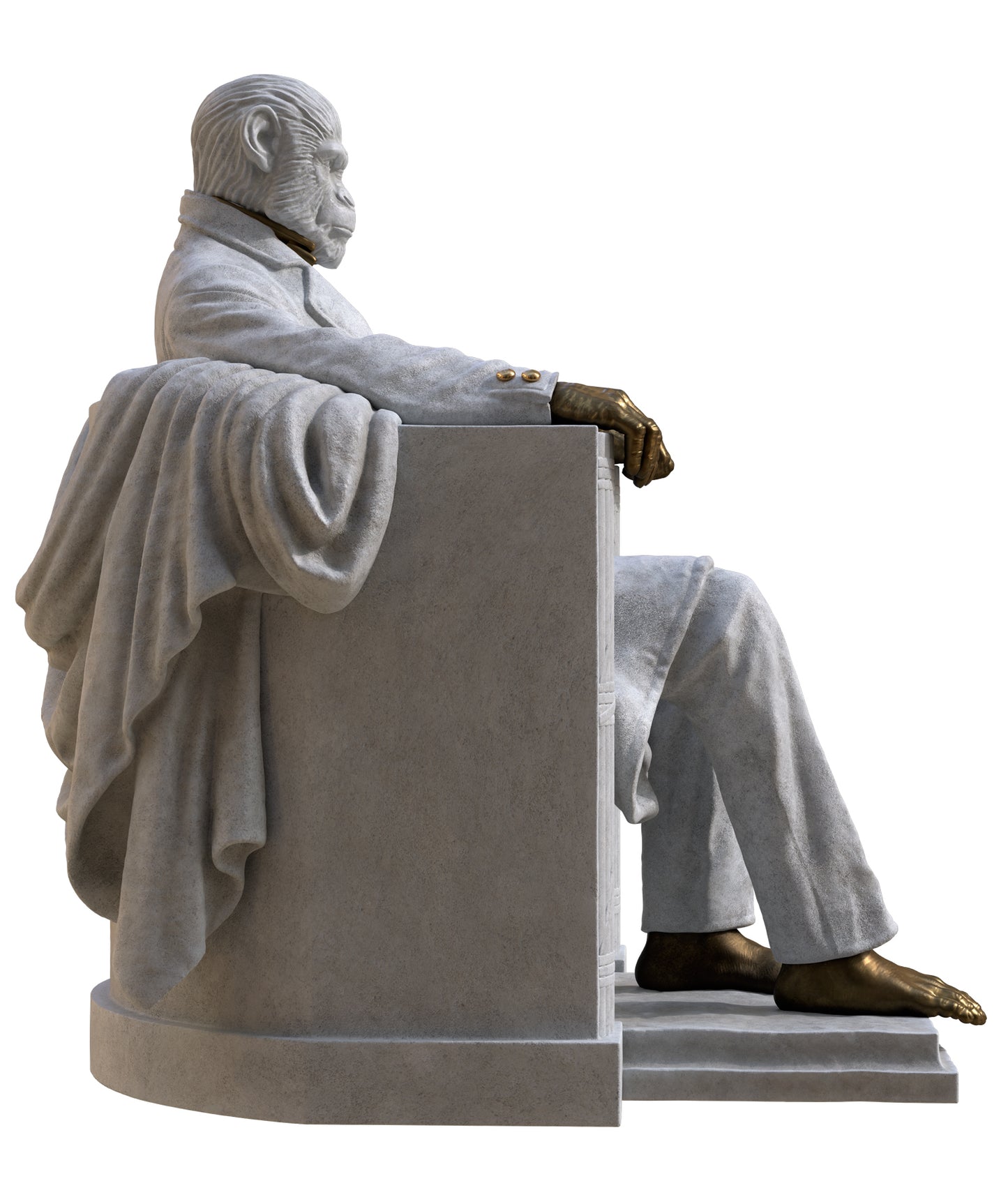 ABE White/Gold Colorway Sculpture