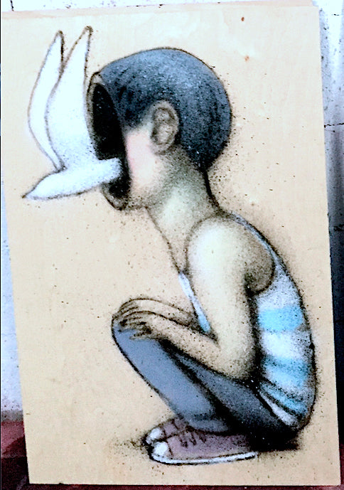 SETH - Original, Spray paint and Acrylic on wood.