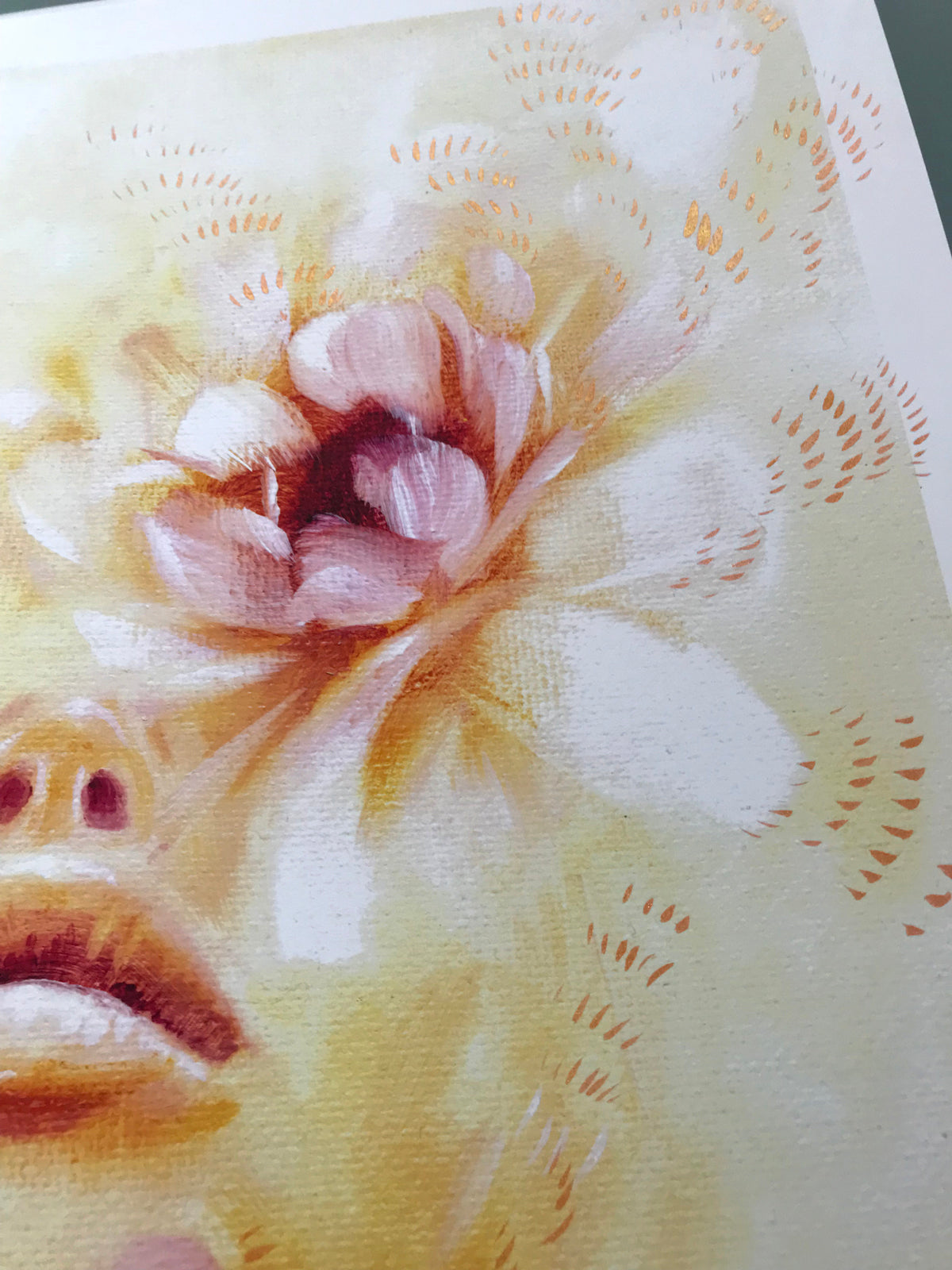 Soul Bloom Hand Embellished Print by Charmaine Olivia. 2017