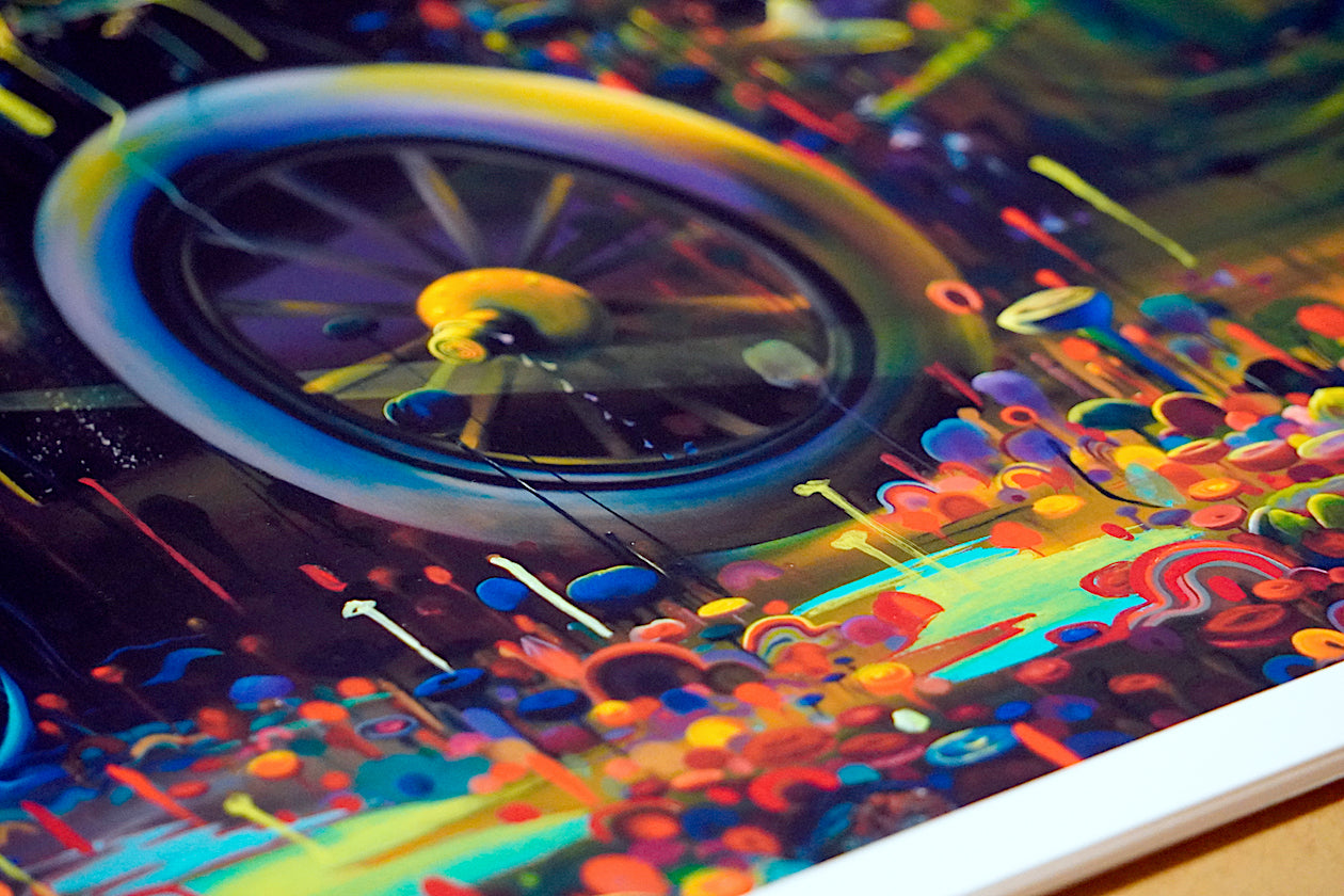 Into Passing Hand Embellished Print by Michael Page