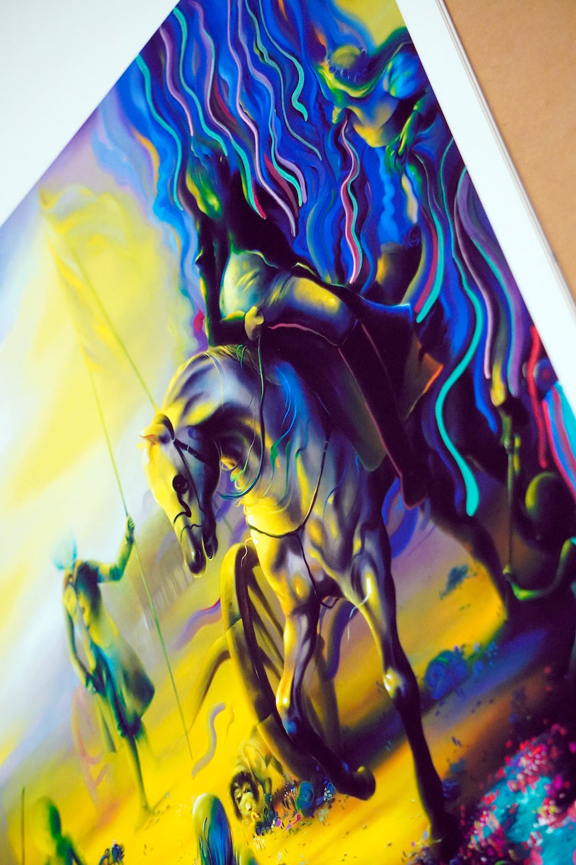 Late Light Hand Embellished Print by Michael Page