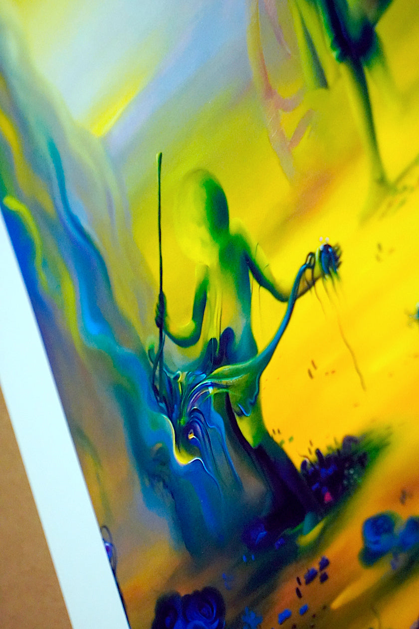 Late Light Hand Embellished Print by Michael Page