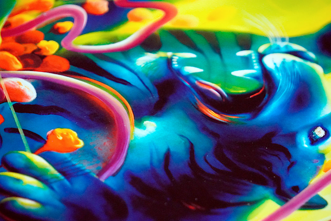 Odins Protector Hand Emellished Print by Michael Page