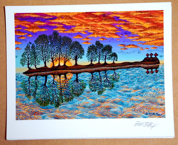 10,000 lakes mini Art Print by Emek