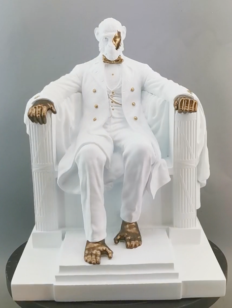 ABE White/Gold Colorway Sculpture