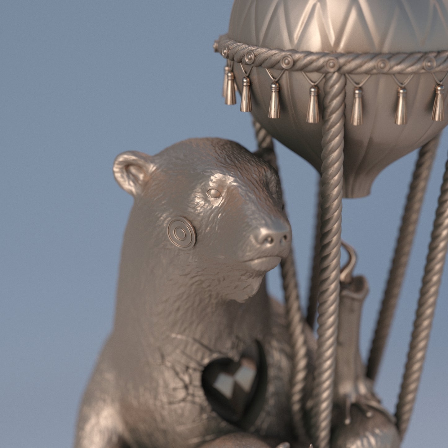 Polar Express Natural Bronze Sculpture by DULK