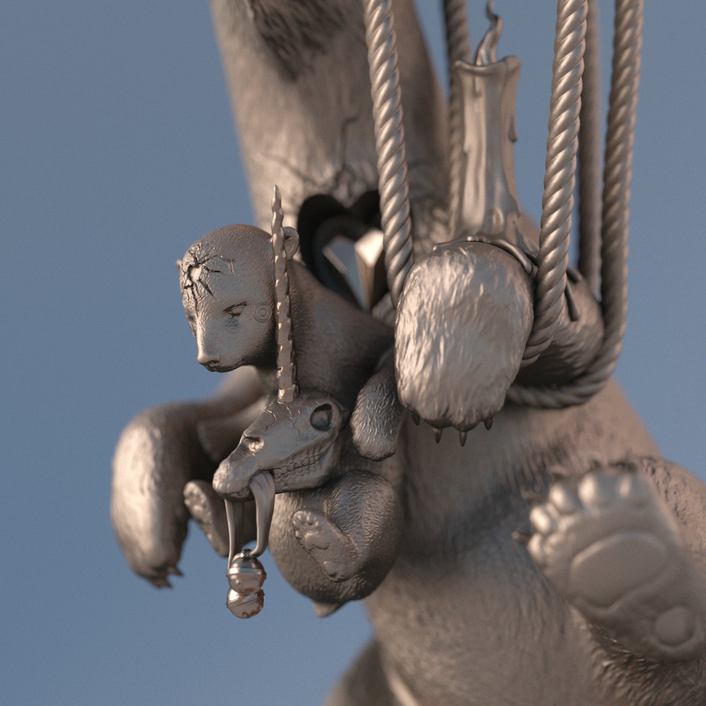 Polar Express Natural Bronze Sculpture by DULK