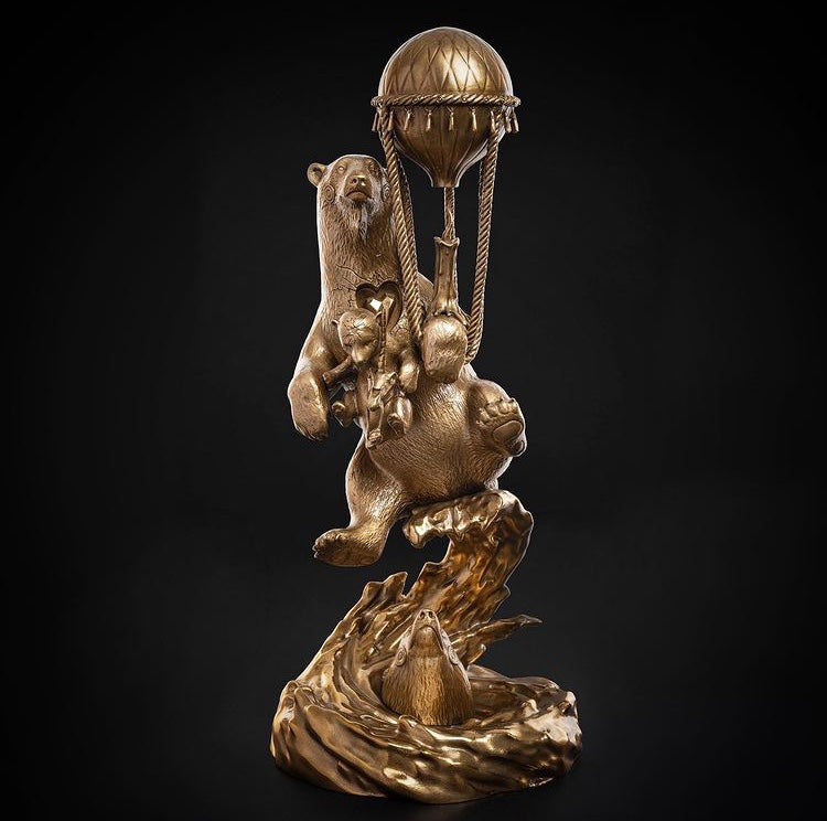 Polar Express Natural Bronze Sculpture by DULK