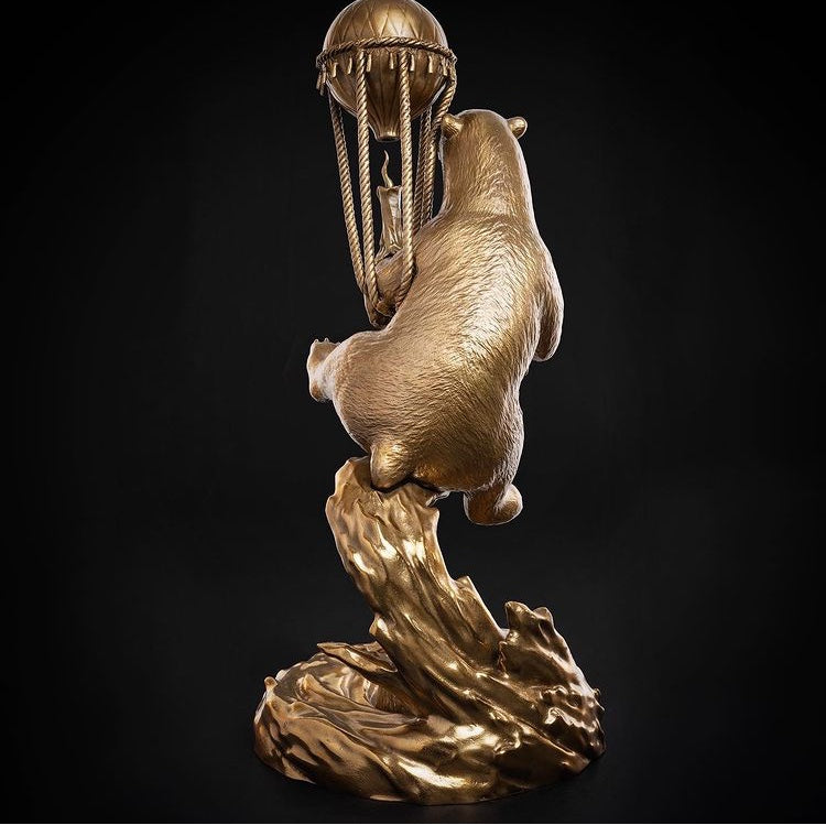 Polar Express Natural Bronze Sculpture by DULK