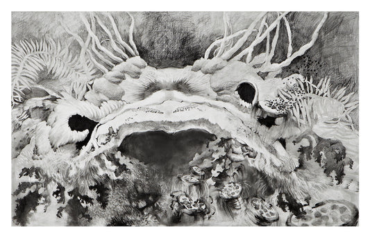 Finally, It’s being sucked into the starving ghost Print by Jeonghee