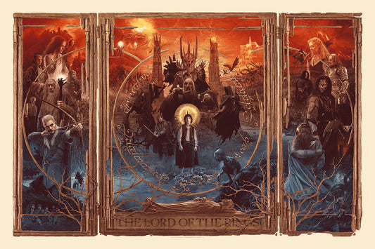 The Lord Of The Rings Triptych Reg. Poster by Gabz
