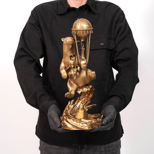 Polar Express Natural Bronze Sculpture by DULK