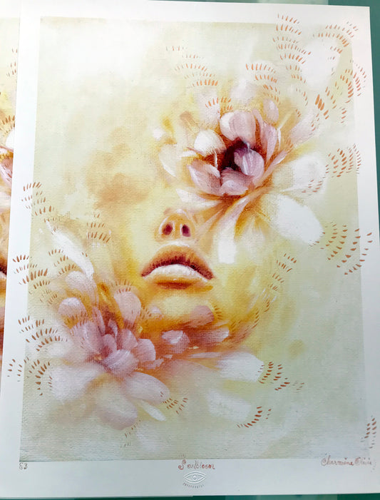 Soul Bloom Hand Embellished Print by Charmaine Olivia. 2017