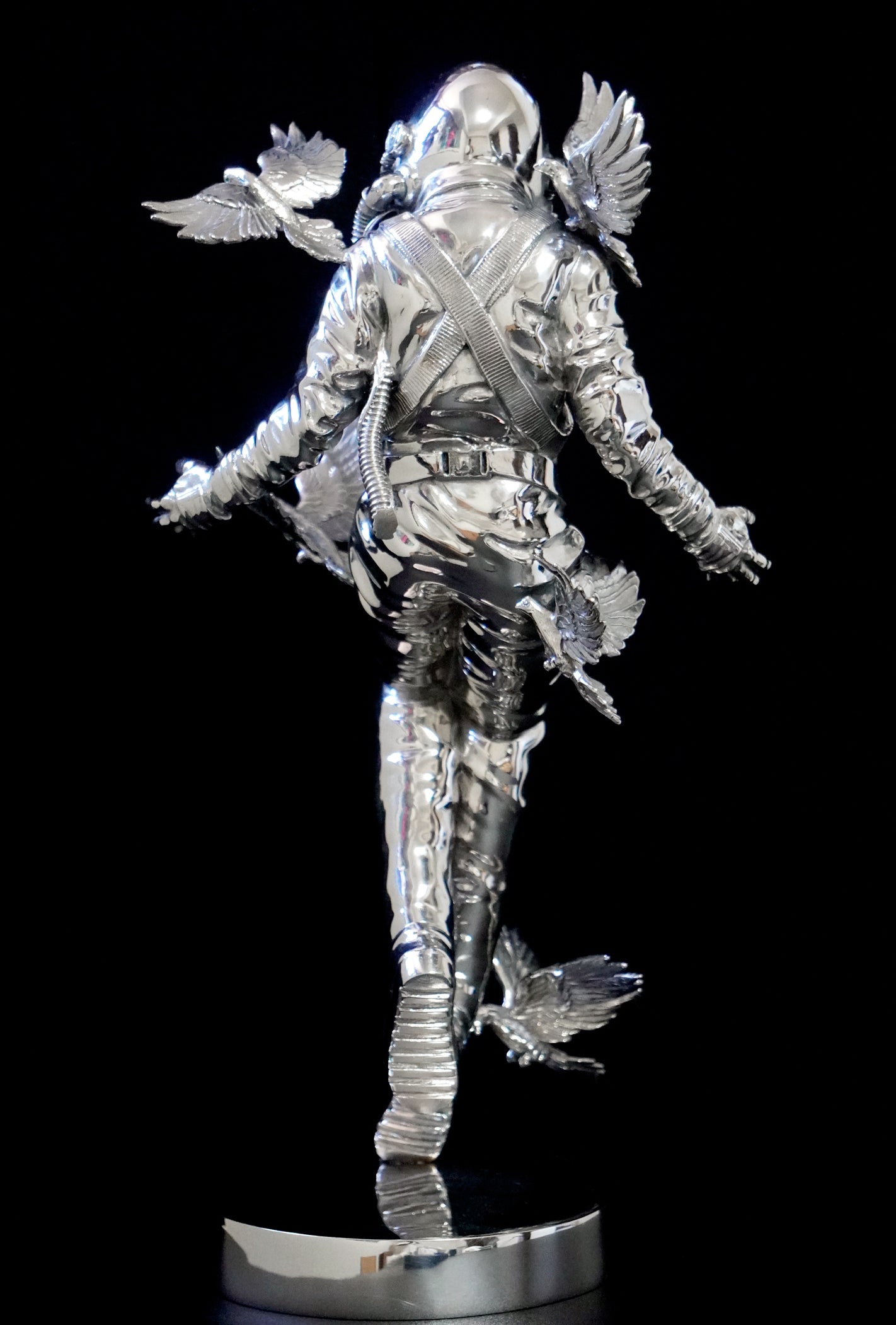 Wilderness Stainless Steel Sculpture + Original Drawing by Jeremy Geddes