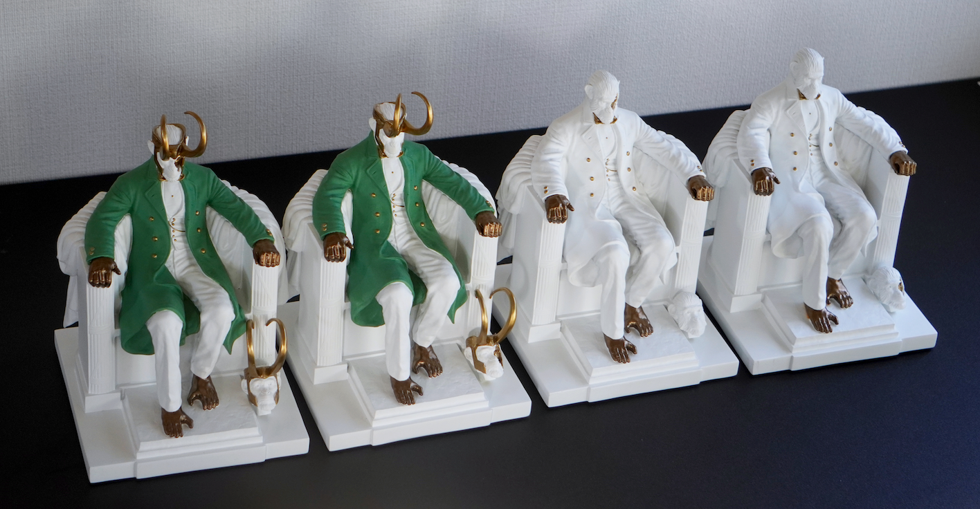 ABE White/Gold Colorway Sculpture