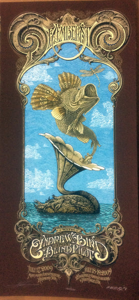 Decemberists “Flying Fish” Small poster by Emek and Aaron Horkey