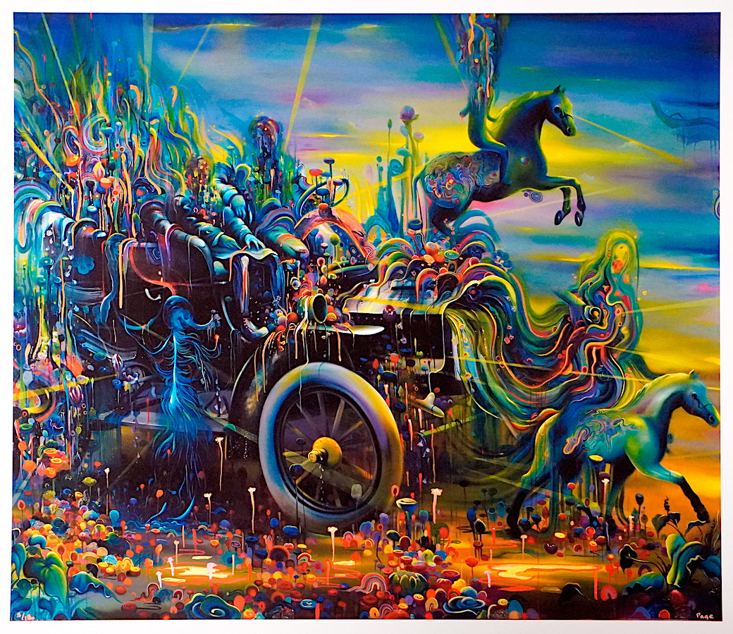 Into Passing Hand Embellished Print by Michael Page