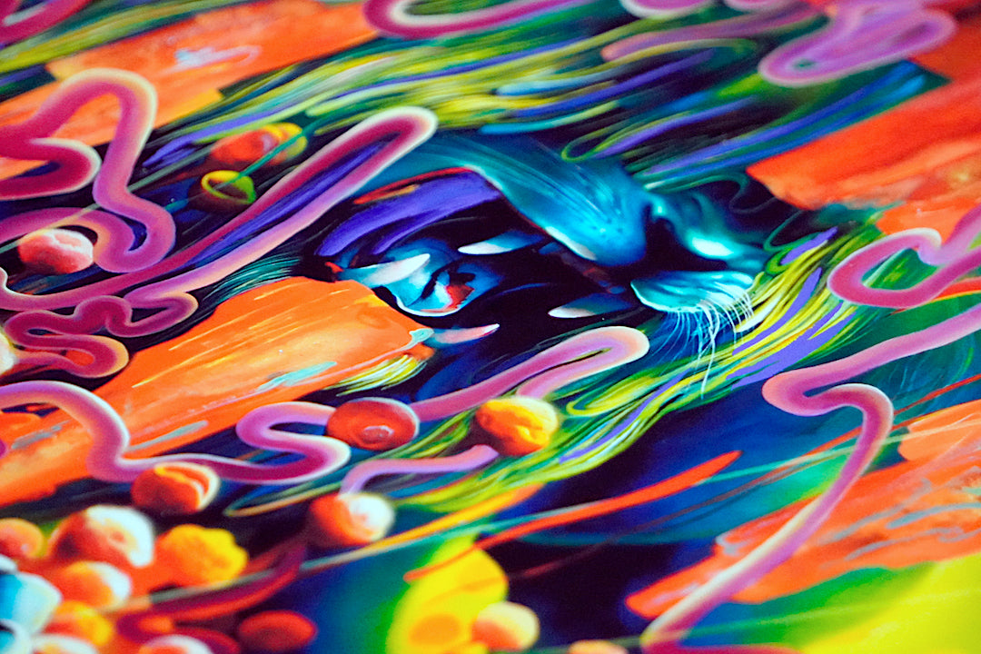 Odins Protector Hand Emellished Print by Michael Page