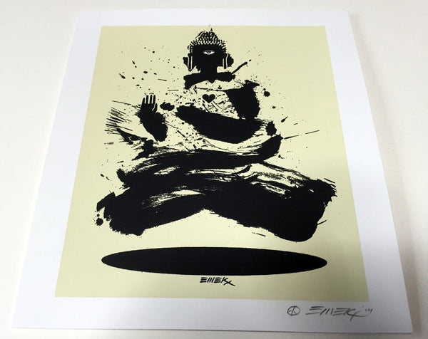 Buddha Mini print by Emek