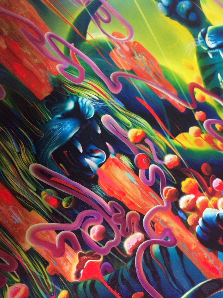 Odins Protector Hand Emellished Print by Michael Page